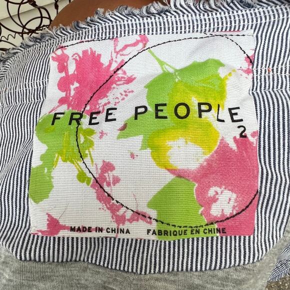 Free People boho stripe beaded oriental inspired jacket - Picture 8 of 10